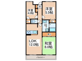 ハイネスピヴァットの物件間取画像